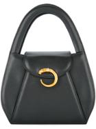 Cartier Vintage Panther Logo Tote Bag - Black