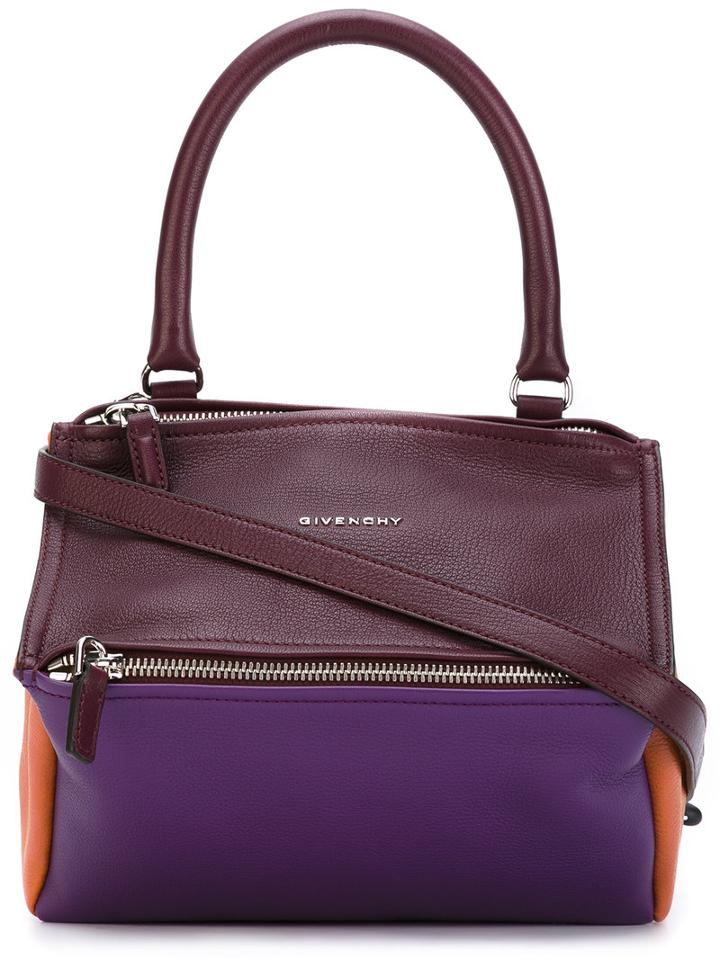 Givenchy - Small Pandora Tote - Women - Cotton/leather - One Size, Pink/purple, Cotton/leather