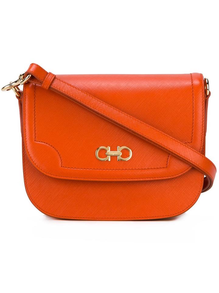 Salvatore Ferragamo Greta Shoulder Bag - Yellow & Orange