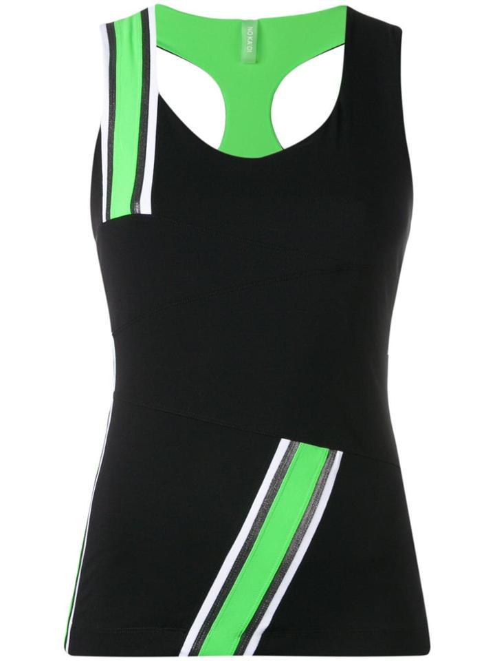 No Ka' Oi Stripe Detail Tank Top - Black