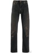 Levi's Vintage Clothing Distressed Straight Leg Jeans - Grey