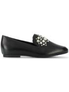 Michael Michael Kors Gia Embellished Loafers - Black