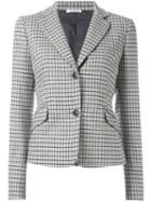 P.a.r.o.s.h. Checked Blazer, Women's, Grey, Cotton/acrylic/polyester