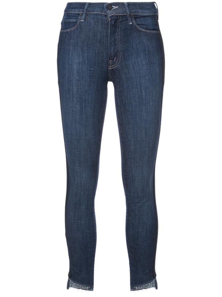 Mother Sweeping Racer Jeans - Blue