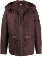 Cp Company Hooded Puffer Jacket - Red