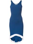 Esteban Cortazar Ribbed Tank Dress - Blue