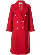 Ports Pure Double-breasted Coat - Red