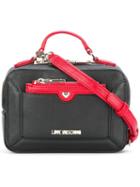 Love Moschino Top Handle Crossbody Bag, Women's, Black, Polyurethane