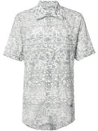 Vivienne Westwood Man Floral Print Shortsleeved Shirt, Men's, Size: 46, Grey, Cotton