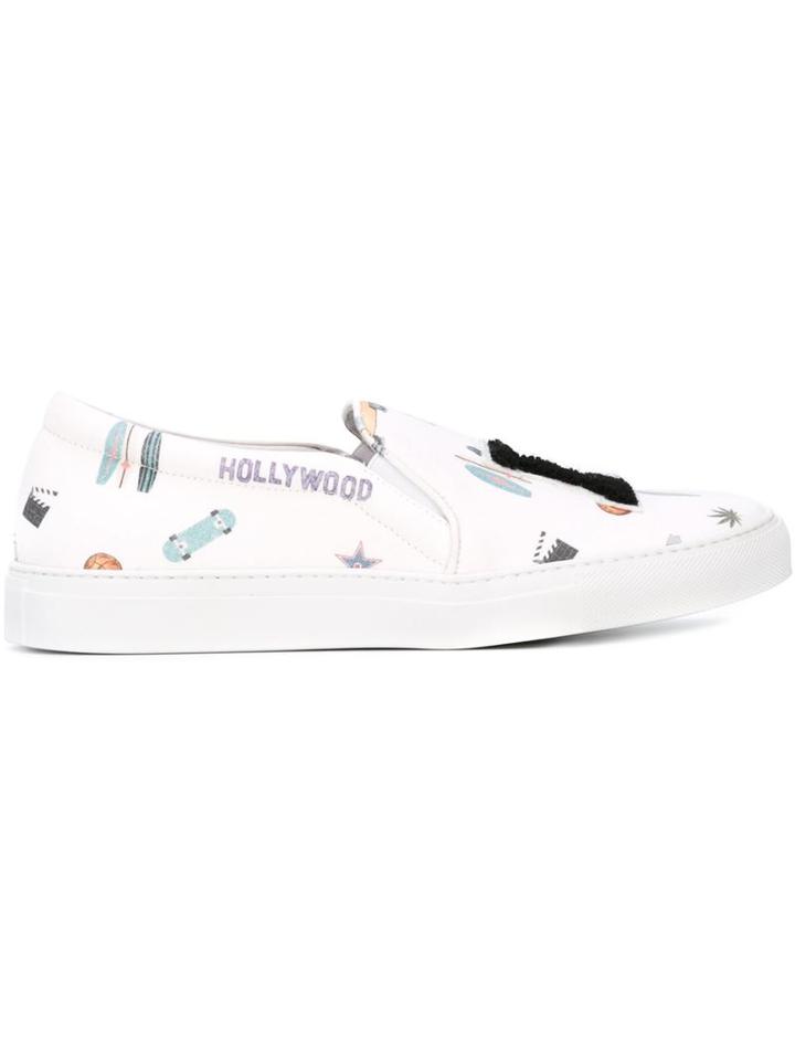 Joshua Sanders 'all Over La' Slip-on Sneakers