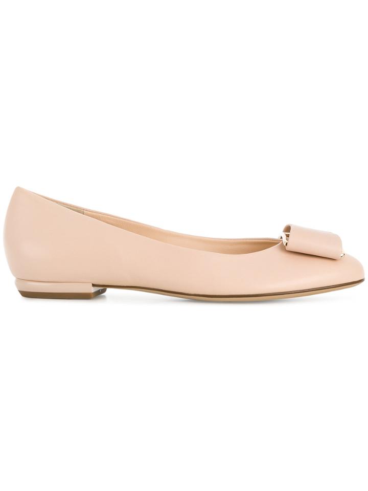 Hogl Bow-detail Flats - Nude & Neutrals