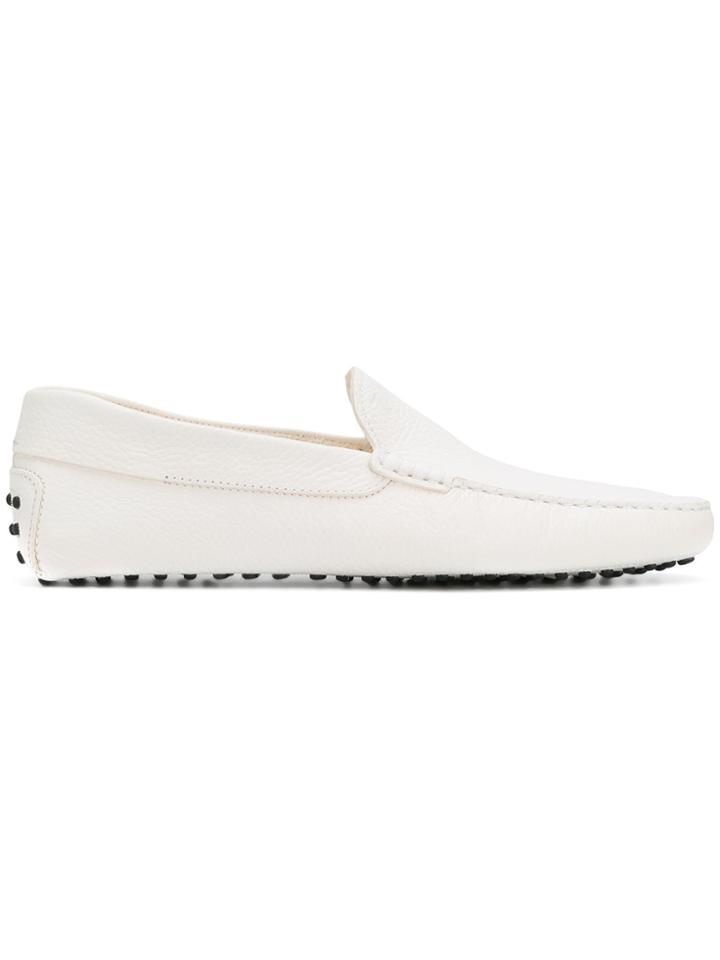 Tod's Pantofola Driving Shoes - White