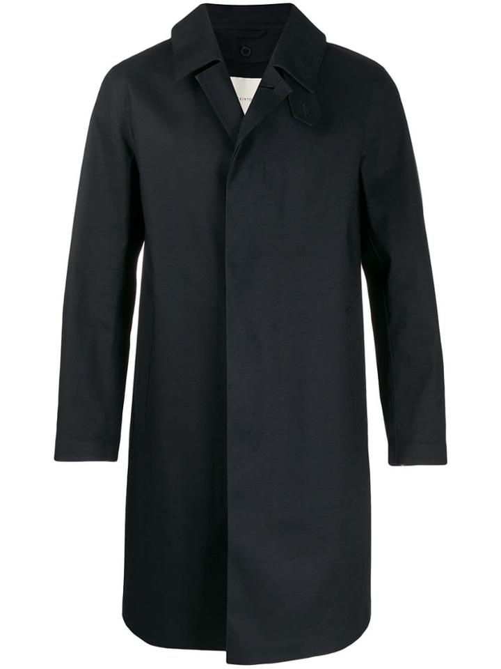 Mackintosh Dunkeld Black Bonded Cotton 3/4 Coat Gr-1001d