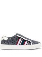 Tory Burch Patterned Low Top Sneakers - Blue
