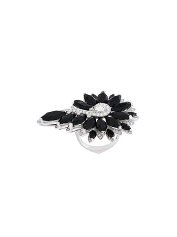 Stephen Webster Flower Diamond Ring, Women's, Size: 54, Black