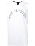 The Upside Logo Print Sleeveless Top - White