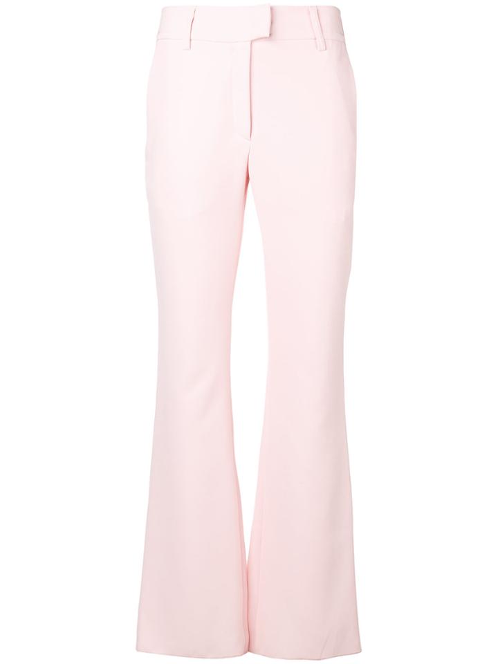Delada Tailored Straight Leg Trousers - Pink & Purple