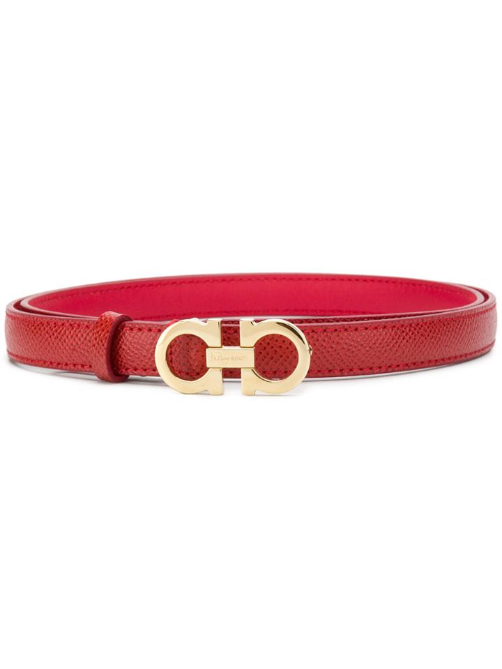 Salvatore Ferragamo Double Gancio Belt - Red