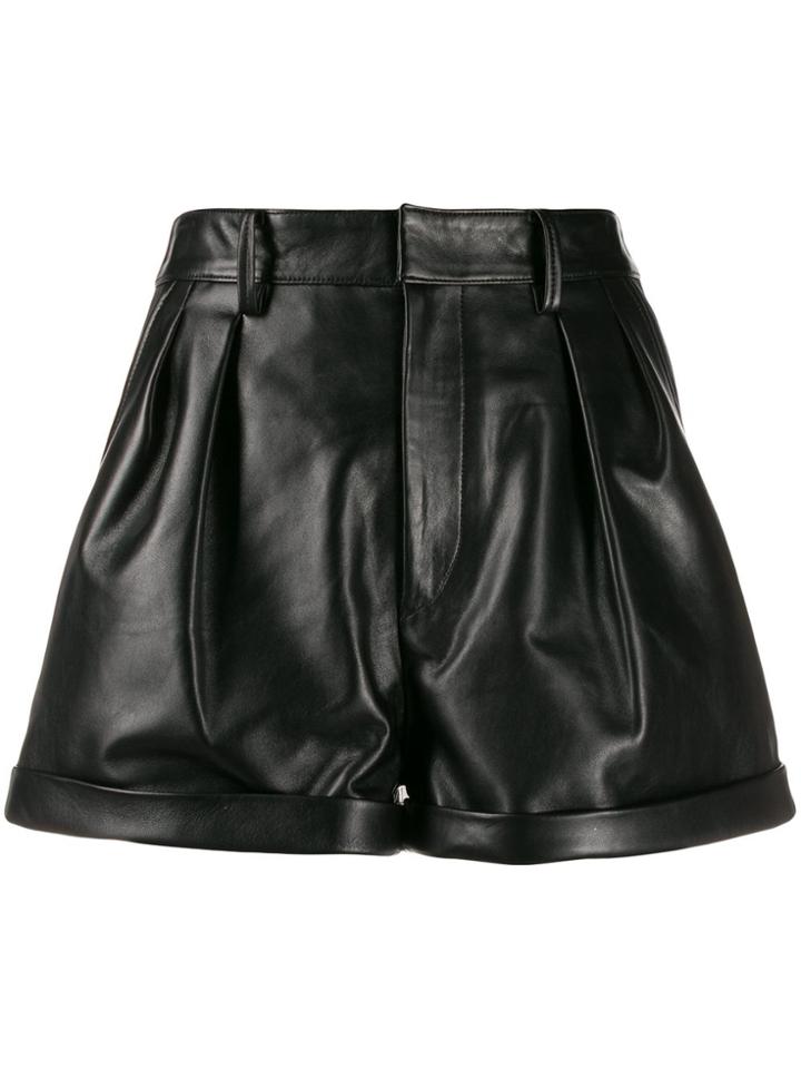 Isabel Marant High-rise Turn-up Shorts - Black