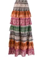 Zimmermann Sama Layered Skirt - Pink