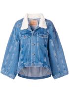 Y / Project Shearling Trim Jacket - Blue