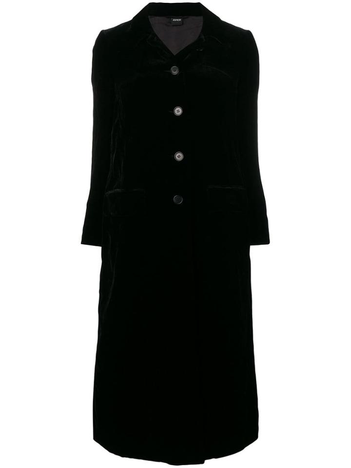 Aspesi Velvet Coat - Black