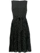 Lauren Ralph Lauren Dotted Print Day Dress - Black