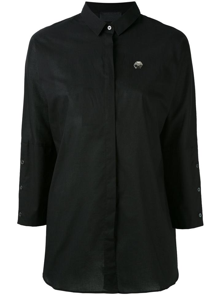 Auriga Shirt - Women - Cotton - M, Black, Cotton, Philipp Plein
