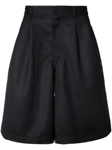 Comme Des Garçons Shirt Boys Long Bermuda Shorts, Men's, Size: Medium, Blue, Wool