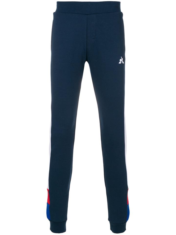 Le Coq Sportif Side Stripe Sweat Pants - Blue