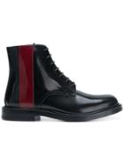 Calvin Klein 205w39nyc Contrast Lace-up Boots - Black