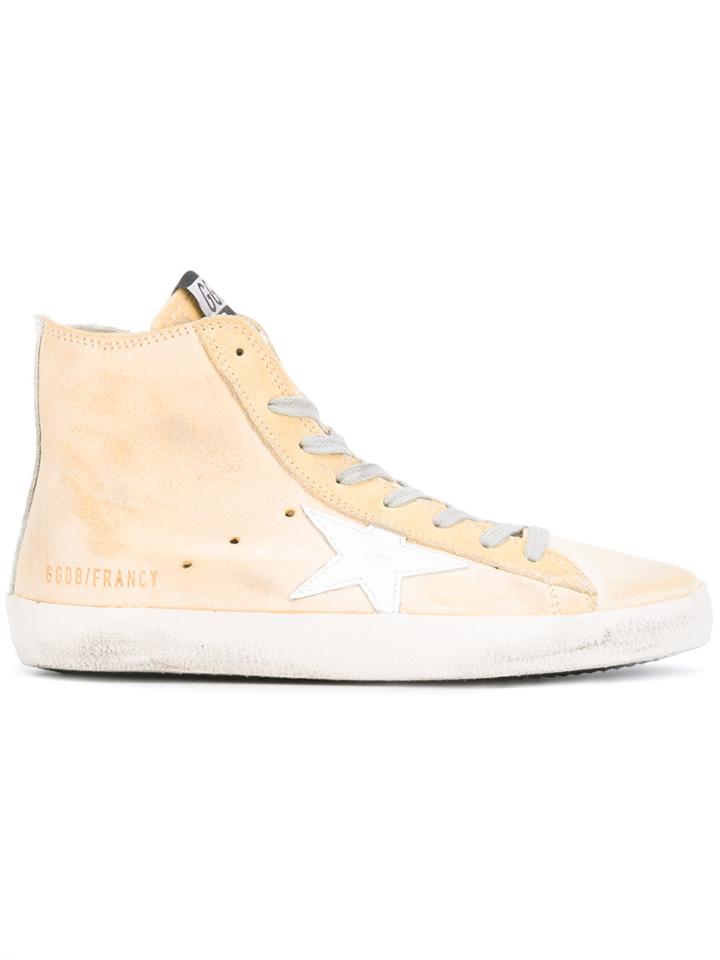 Golden Goose Deluxe Brand Francy Hi-top Sneakers - Yellow & Orange
