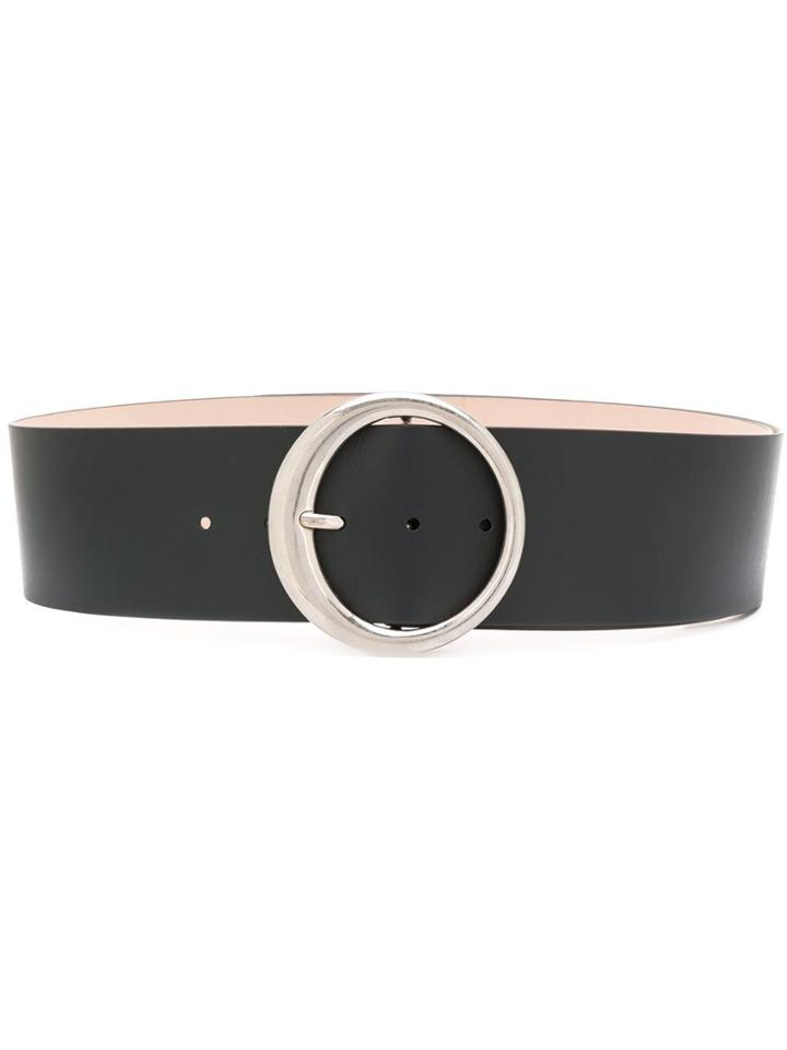 Maison Margiela Round Buckle Belt - Black