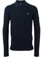 Paul & Shark Longsleeved Polo Shirt, Men's, Size: Xl, Blue, Cotton