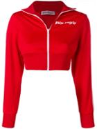 Palm Angels Cropped Track Jacket - Red