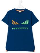 Fendi Kids - Teen Monster Print T-shirt - Kids - Cotton - 14 Yrs, Blue