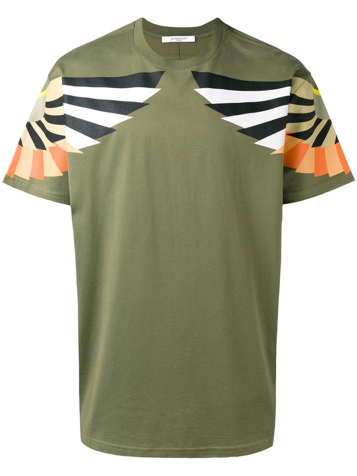 Givenchy Shoulder Print T-shirt, Men's, Size: Large, Green, Cotton
