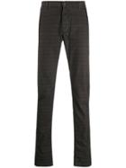Trussardi Jeans Checked Slim-fit Trousers - Brown