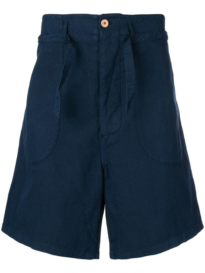 Ymc Flared Shorts - Blue