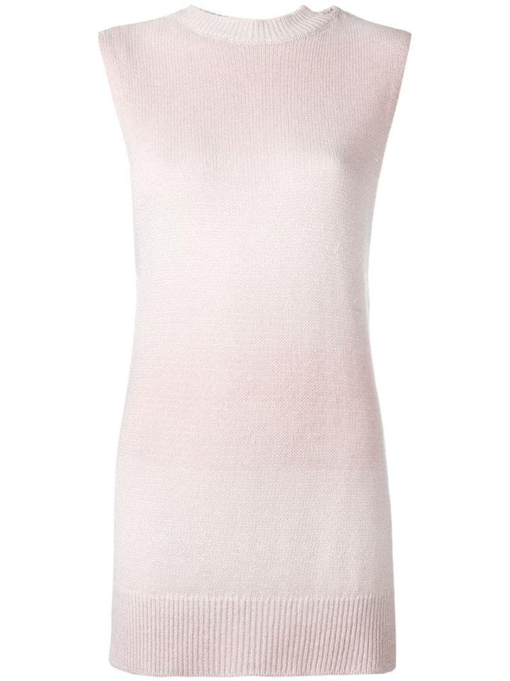 Lamberto Losani High Neck Knitted Tank - Pink