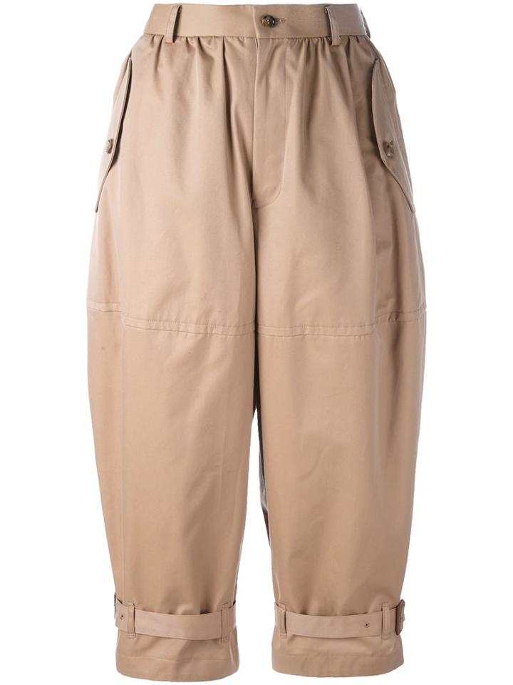 Comme Des Garçons Comme Des Garçons Wide Leg Cropped Trousers