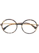 Mykita - Anana Glasses - Unisex - Acetate/stainless Steel - 54, Brown, Acetate/stainless Steel