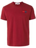 Comme Des Garçons Play Heart Patch T-shirt, Men's, Size: Xl, Red, Cotton