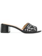 Ash Rubystar Glitter-finished Mules - Black