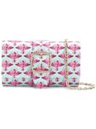 Casadei Fly Print Clutch - Blue