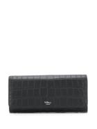Mulberry Crocodile Effect Continental Wallet - Black