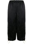 Comme Des Garçons Girl Wrinkled Knee-length Shorts - Black