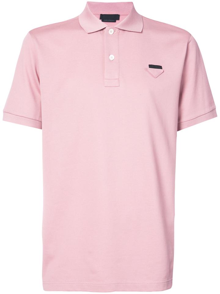 Prada Logo Polo Shirt - Pink & Purple