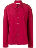 Marni Poplin Long Sleeve Shirt - Red