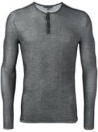 John Varvatos Fine-knit T-shirt, Men's, Size: Small, Black, Silk/cotton
